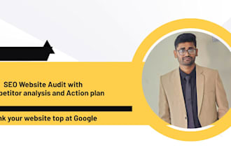 do SEO website audit with competitor analysis and action plan