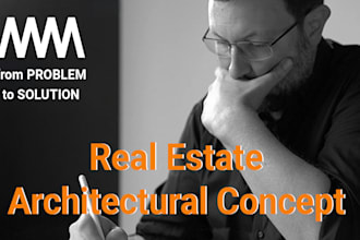 create a premium architectural concept design for real estate developments