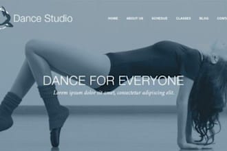 build squarespace choreography website dance studio website ballet school site