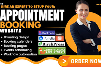 design wordpress appointment booking calender amelia bookly birchpress booknetic