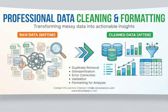 clean , organize , merge , split and format excel data