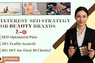manage pinterest SEO and pin strategy for beauty brands in USA UK