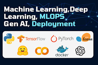 do machine learning, deep learning, mlops projects and deploy gen ai models