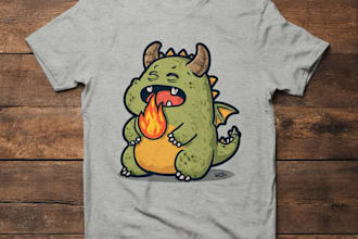 design a funny t shirt design for clothing