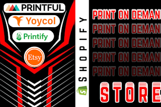 do etsy shopify print on demand store printful, printify, etsy pod shopify pod