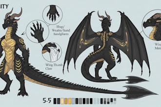 draw furry reference sheet nsfw oc art anthro ref sheet furry fursona ref sheet
