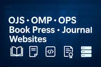 be your expert in ojs, omp, ops, book press and journal websites