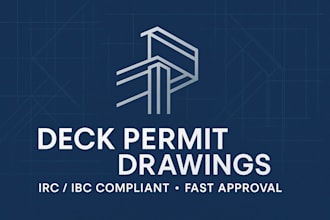 create deck structural permit drawings and calculations