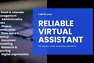 be your reliable administrative virtual assistant