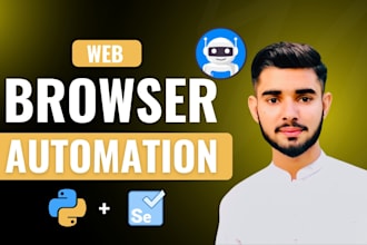 create web browser automation, python bots, and web crawler