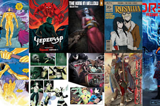 dessiner couverture webtoon manga manhwa roman illustré shonen anime bd artiste