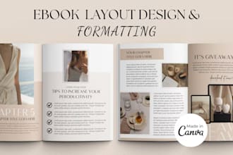 do a professional pdf ebook formatting and layout design