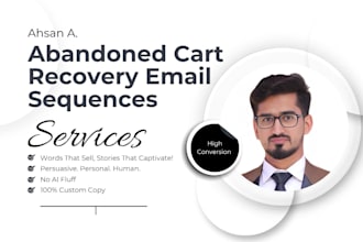 write abandoned cart email sequences that recover  lost revenue