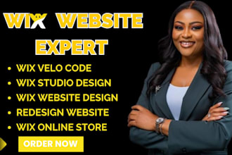 wix velo code wix studio wix website design or redesign website wix online store