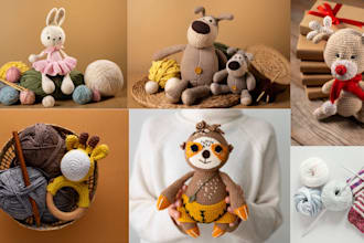 write step by step crochet pattern for plush toys, dresses for etsy store