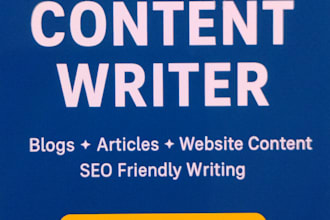 write SEO friendly articles