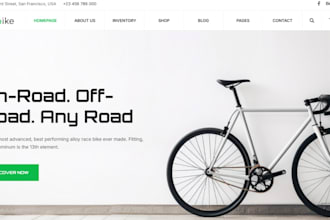 build bike shopify store bicycle sport accessories website bicycle, bike website