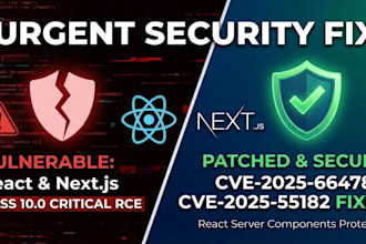 fix the critical security vulnerability in nextjs and react