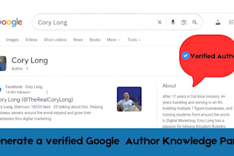 create and optimize google knowledge panel for authors