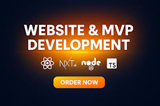build a react nextjs website or mvp