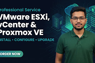 install and configure vmware esxi vcenter and proxmox ve