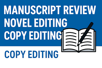 do manuscript novel review, e book copy editing, bestseller fiction book editor