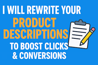 rewrite your product description to increase conversions