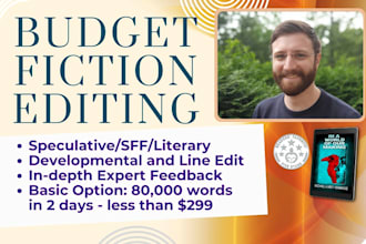 professionally edit your speculative novel or short story