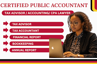 be CPA lawyer, tax consultant, financial advisor accountant, business consultant