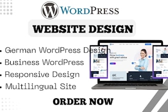 do professional wordpress website design or german website