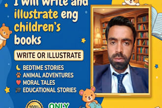 create attractive children story books design illustrations