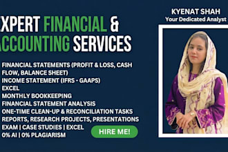 prepare expert financial statements, research projects
