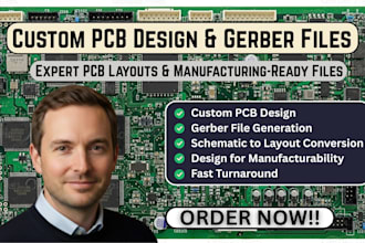 design a pcb and generate the gerber files