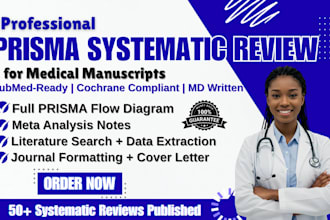 write your prisma systematic review for medical manuscript