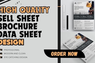 create custom product sell sheet and data sheets for your business