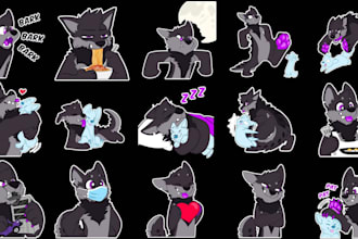 draw furry telegram sticker discord sticker crypto sticker animated sticker gifs