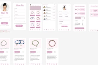 design user friendly UI UX for mobile and web apps in figma