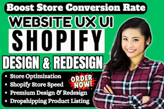 redesign your shopify store with modern UX, UI and conversion flow optimization
