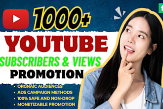 do 1000 organic subscribes for youtube monetization