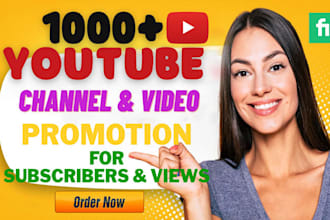 grow up 5,000 youtube followers organically and very high quality