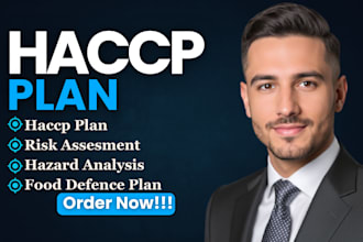 make customized haccp and food safety plan and procedure and monitoring forms