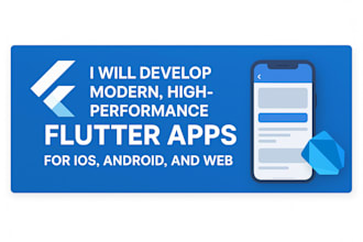 develop flutter apps for ios, android, and web