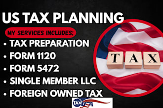 prepare foreign owned llc tax forms 5472 and form 1120 pro forma
