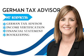 do  professional german tax advisor, steuerberater, tax filing, german vat