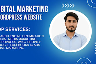 develop digital marketing agency website or modern business website in wordpres
