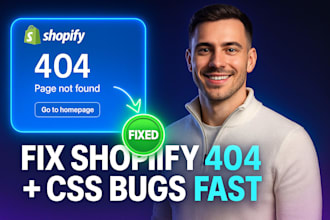 fix shopify 404 error and shopify css bugs, layout fix, style issues