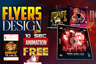 design events flyer with free motion flyer in 6 hours