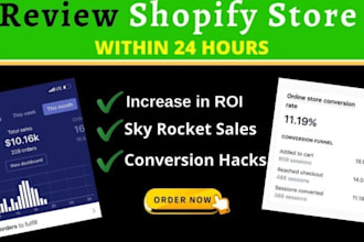 review your shopify store website to boost sales in 24 hours