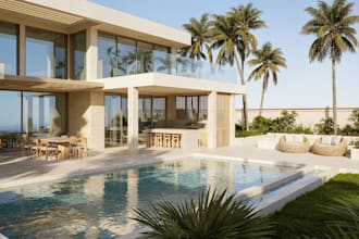 recreate 3d backyard landscape,outdoor garden lounge,pergola design,pool render