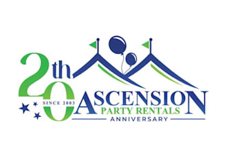 design your excellent event and anniversary logo